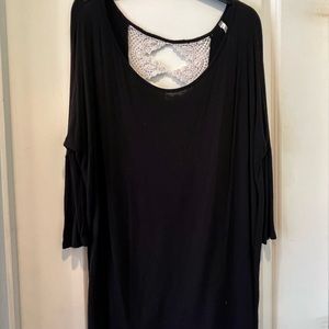 Boutique lace cutout top